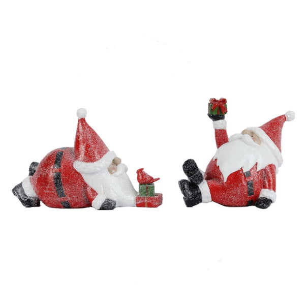 Rolly Polly Santa Figurine