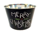 Holiday Metal Pot