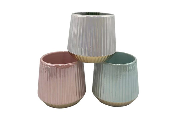 Pearl Glaze Column Pot