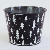 Trees Metal Pot