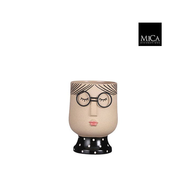 Girl with Glasses Pot