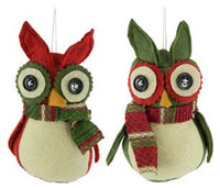 Owl Plush Ornament
