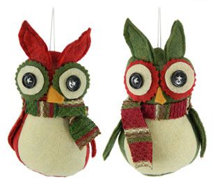 Owl Plush Ornament
