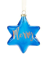 Blue Glass Star Ornament
