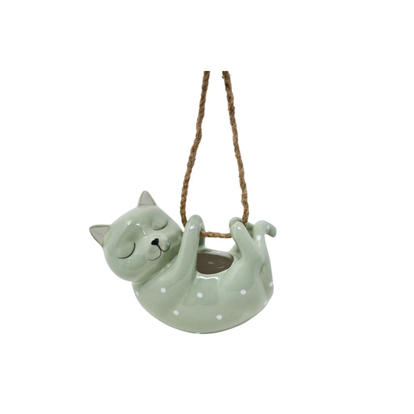 hanging cat planter Cat Planter – Family Flowers Inc