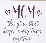 Mom Wood Block Sign