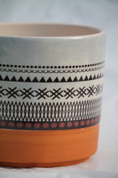 Tribal Cylinder Pot
