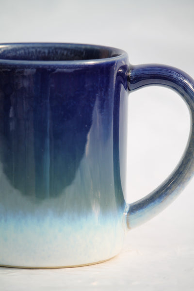 Indigo Watercolour Ceramic Planter Mug