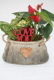 Love Gives me Strength Planter