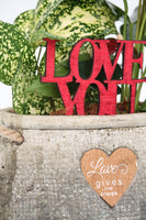 Love Gives me Strength Planter
