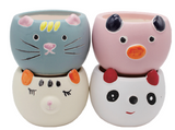 Coloured Animal Pot