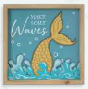 Mermaid Waves Sign