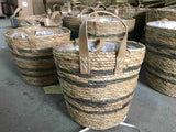 Jute + Straw Plant Baskets