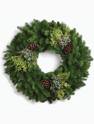 Deluxe Multicone Living Wreath